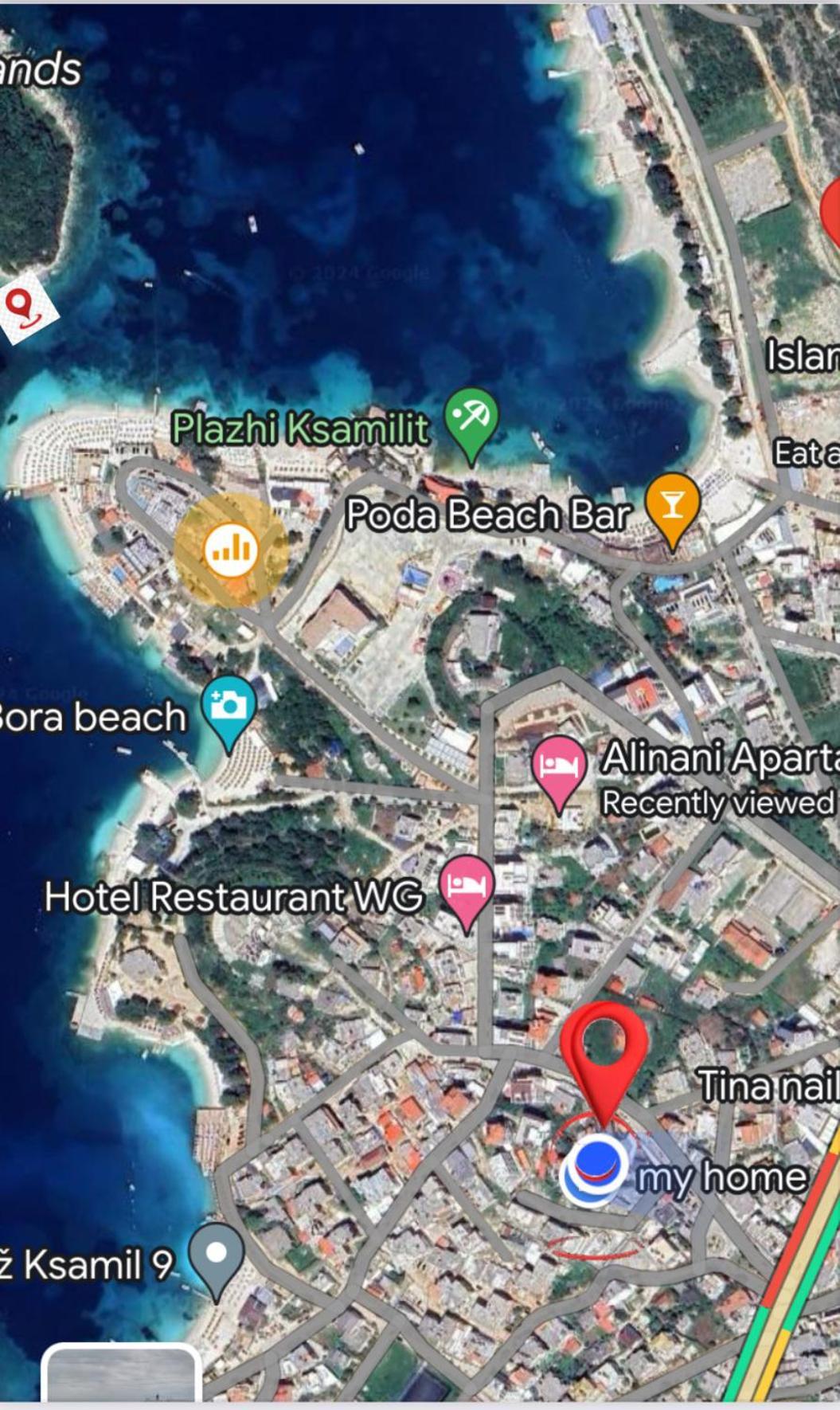 Albi'S Guesthouse Ksamil Bagian luar foto